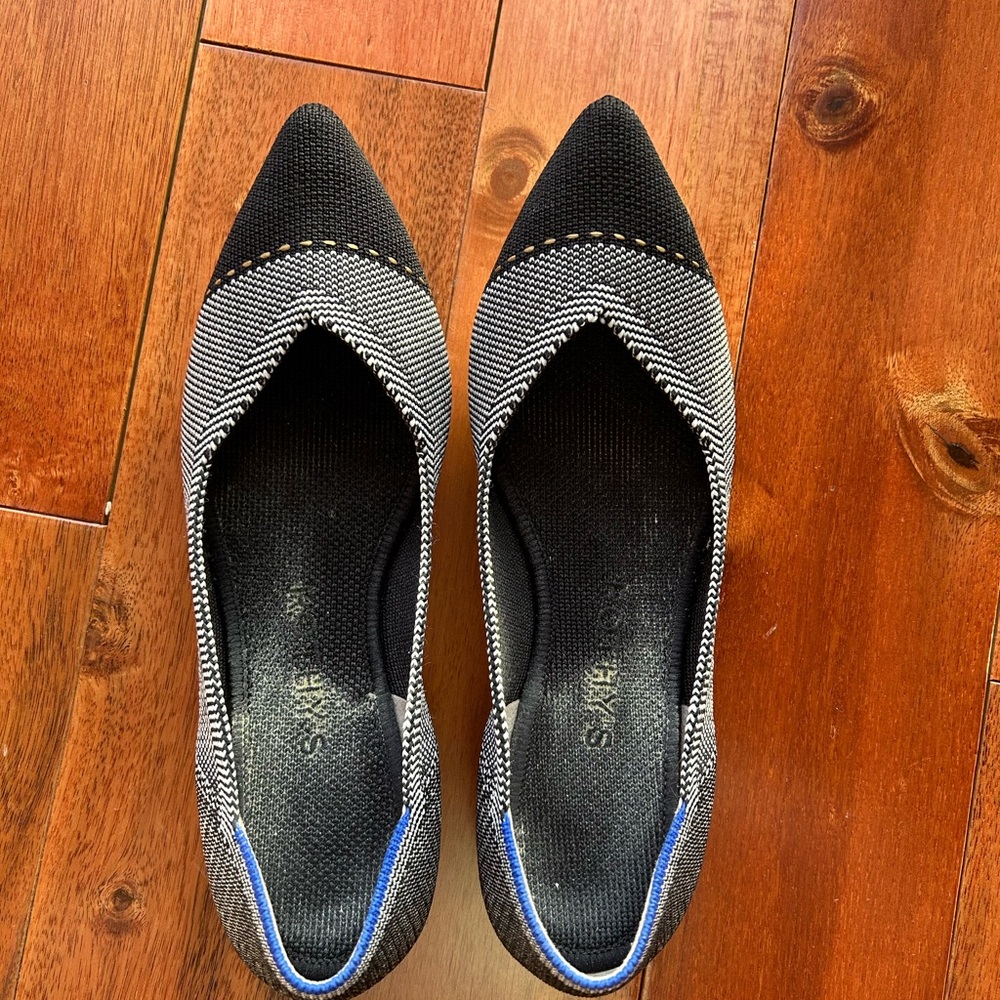 Rothy's Black and Gray Flats